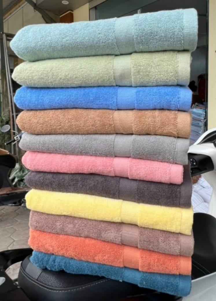 Khăn cotton màu